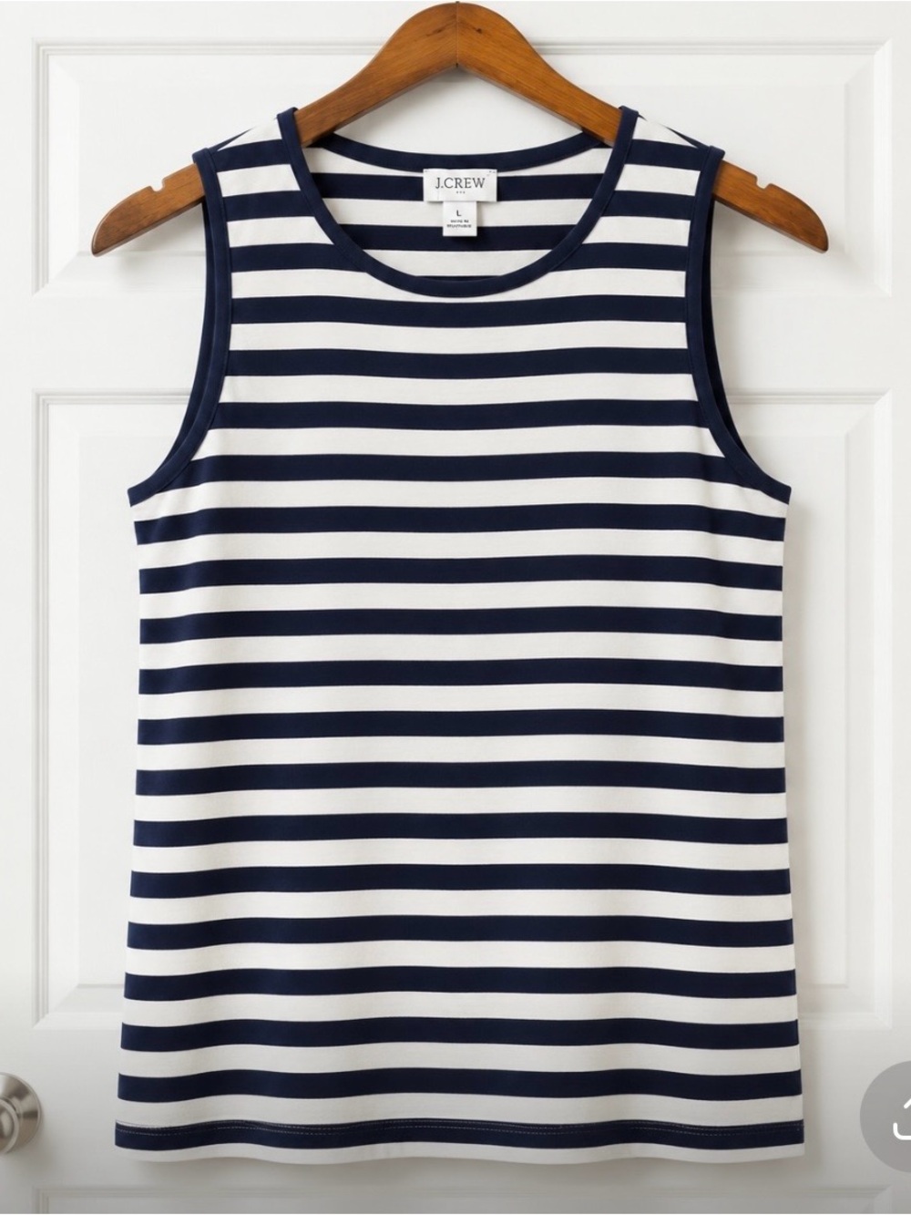 J. Crew NWT Women's Striped Tank Top in Navy and White